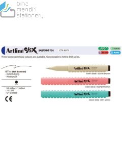 Gambar peralatan sekolah Artline ETX-8070 Ballpoint Stix Pulpen Pena Stik dan aneka katalog Artline grosir