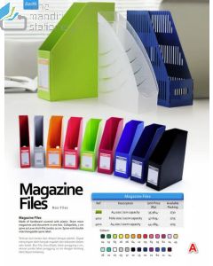 Foto Boxfile kotak berkas Bantex 4011-06 Magazine File F4 10 cm Yellow merek Bantex