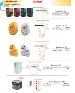 Jual Rautan Mekanik Serutan Pensil Putar Joyko Sharpener A-154 terlengkap di toko alat tulis