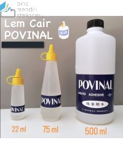 Glue Stick & Lem Kertas type Lem Cair Povinal 111 Liquid Adhesive 22ml image