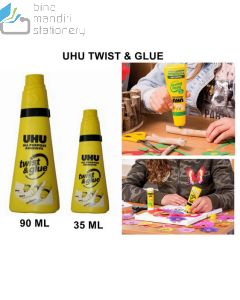 e-catalogue gambar perlengkapan UHU Art No. 143595 All Purpose Twist & Glue 90 ML Lem Perekat
