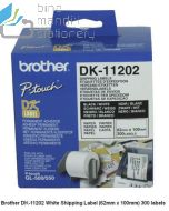 Katalog brosur gambar alat tulis Brother P-touch Tape Cartridge model Brother DK-11202 Label 62mm x 100mm 300 labels P-touch Tape